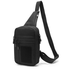 Tactical Shoulder Bag With Concealed Gun Holster, Pistol Carry Pouch For Outdoor Camping And Hunting, Black