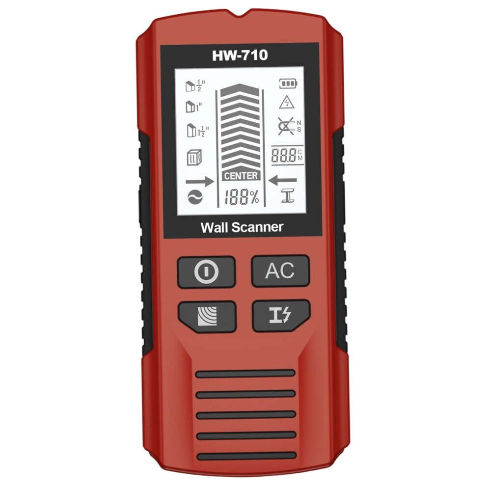 Stud Finder Wall Scanner Sensitivity Handheld Metal Detector Lcd Display And Audio Alarm Detects Metal Cables Wood 9187378493182
