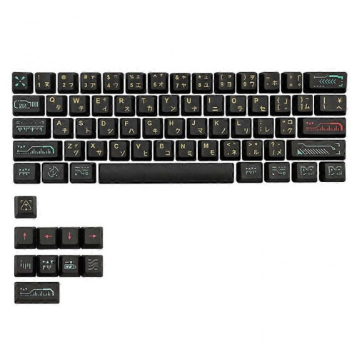 71 Keys Keycap Dye Sublimation OEM Profile Mechanical Keyboard for Game Lover