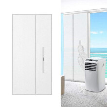 Zipper Screen Door Seal, Sliding Door Air Conditioner Seal Cloth, Portable AC and Dryer Draft Stopper, 210x90cm