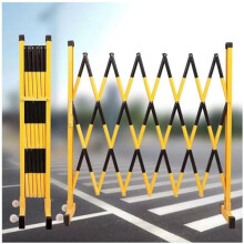 Retractable Safety Barrier with Wheels, Expandable Traffic Barricade for Outdoor Crowd Control