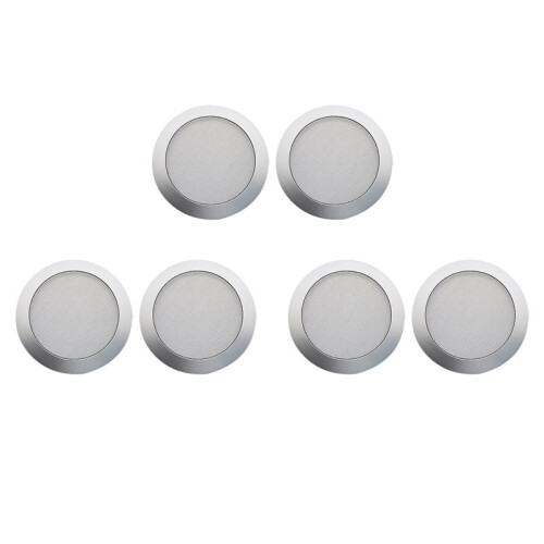 3X Ceiling Speaker Grille, 4-Inch Ceiling Embedded Audio Speaker Grille(Silver)