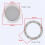 3X Ceiling Speaker Grille, 4-Inch Ceiling Embedded Audio Speaker Grille(Silver) 4