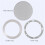 3X Ceiling Speaker Grille, 4-Inch Ceiling Embedded Audio Speaker Grille(Silver) 2