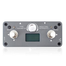 Accessoires pour Guitare Pédale D'Effets Multiples 16 Modes D'Utilisation Interrupteur Petit et Pratique Gris