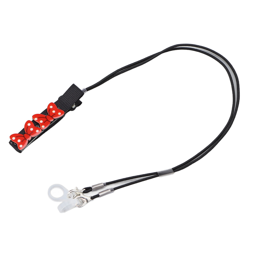 Black Portable Hearing Aid Clip Lanyard For Adults & Seniors,
