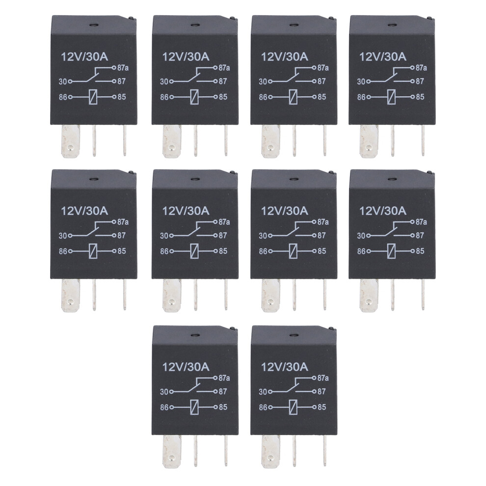 10Pcs Violet Relais 12V 30A Wasserdichte Set Kit