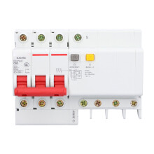 Residual Current Circuit Breaker for Home Electrical Systems, Leakage Protection with Overload Protection and Short-Circuit Protection, DIN Rail