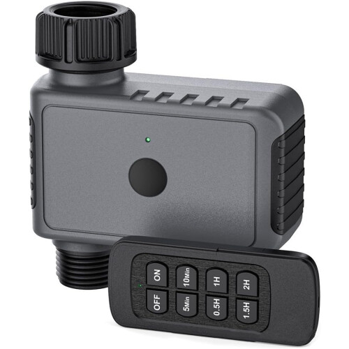 Smart Irrigation Timer with Remote Control, Weatherproof Design and Custom Scheduling for Gardens 1