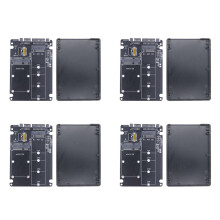 4X M.2 NGFF MSATA SSD zu  3.0 Adapterkarte 2 im 1 Konverterkarte M.2 SSD Adapterkarte Externes FestplattengehäUse