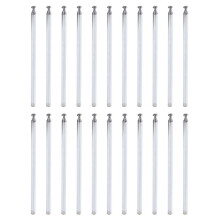 20pcs 96cm Length 7 Section Telescoping Stainless Steel AM FM Radio TV Antenna