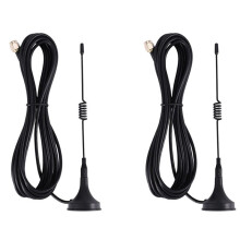2X 433 MHz 5 Dbi Antenne GSM-Antenne SMa-Stecker Magnetfuß für Amateurfunk, mit 3 Meter Kabel