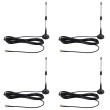 4X 433Mhz 5Dbi Antenna GSM Antenna SMa Male Connector Magnetic Base for Ham Radio,with 3 Meters Cable