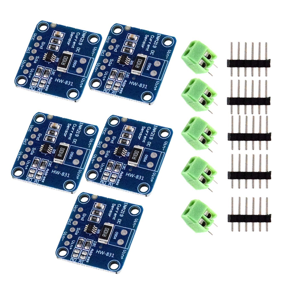 5Pcs Ina219 Bidirectional Current Power Sensor Tap Module Diy 3V-5V Iic I2c Power Monitoring Sensor Module 6032029574037