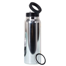 Silber 720ML Wasserkocher Magnetische Saugnapf Handyhalter Wasser 04 Edelstahl Tasse Auto Wasserkocher