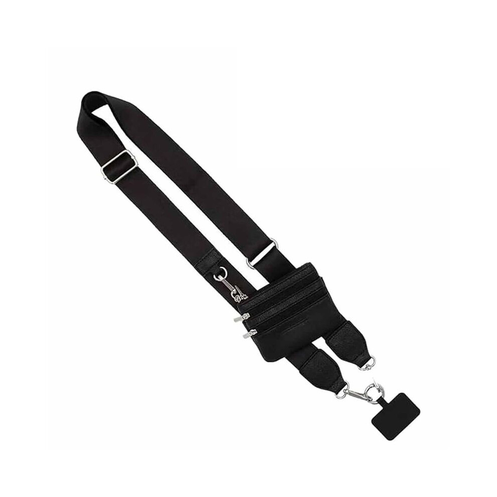 Phone Strap With Zippered Pouch, Clip And Go Strap For Phone With Wallet Crossbody, Phone Strap Crossbody D 6032906941037