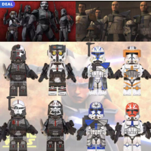 8PCS Fit Lego Star Wars Bad Patch Rex Cody Jessi minifigures Kid Toy