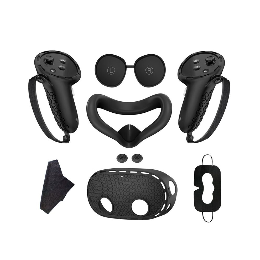 Protective Cover Controller Grips Vr Shell Cover Vr Silicone Case Face Cover Lens Cover For Meta Quest 3S Accessories A 4713503510384