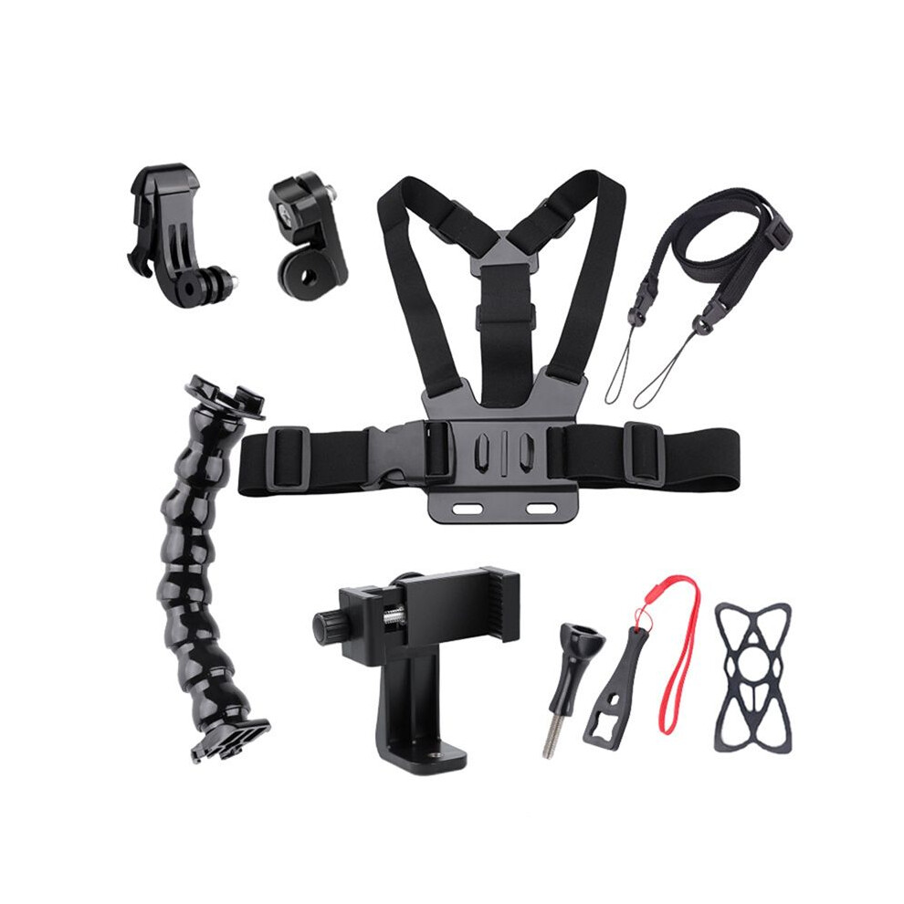 Chest Strap Mobile Phone Holder With Fixed Shoulder Neck Strap For Universal Smartphone First Person Video Photo Living 4712060424318