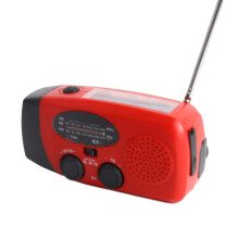 Emergency NOAA Weather Radio Solar Hand Crank AM/FM USB Phone Charger LED Light for Outdoor