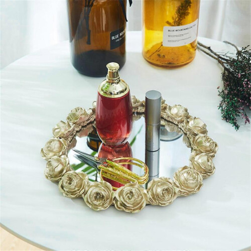 Resin Dessert Plates Rose Shape Side Plates Fruit Trays Tea Plates Tableware 2