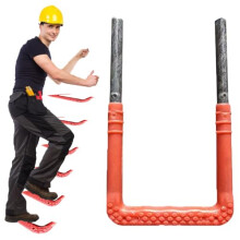 Emergency Fire Escape Ladder 6 Rung Durable Steel with AntiSlip Steps for Attic or Window Well