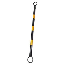 Retractable Traffic Cone Barricade Pole Extension Pole Plastic With Reflective Film 1 Pack Yellow