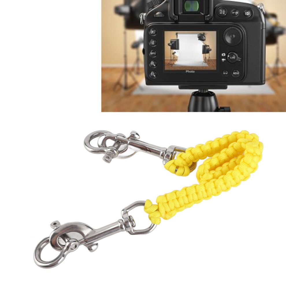 Diving Underwater Camera Strap Rope Corrosion-Resistant Handle Lanyard Yellow 5011376424500