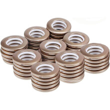 Snap-On Curtain Grommet Kit, Easy to Install 40mm Inner Diameter Plastic Eyelets with Reusable Feature for Drapes and Shower Curtains, Lightweight
