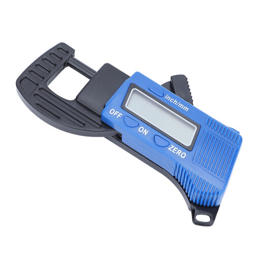 Electronic Thickness Measuring Tools with Stable Chip and Scratch Prevention, Digital Thickness Gauge with Data Output and Power Switch, LCD Digital 2