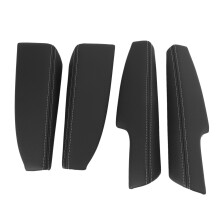 Car Door Armrest Decor Cover Leather Panels Pad Handle Cover for 2014-2017 E170