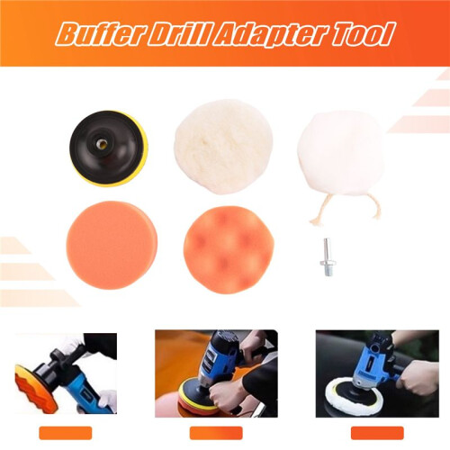 Bruttpoleringsputsskit Kit för Bilpolering Buffertborradapterverktyg 2