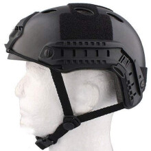 PJ Type Paintball Airsoft Fast Tactical Helmet Model PJT1 Size M ABS Black NVG Mount Compatible