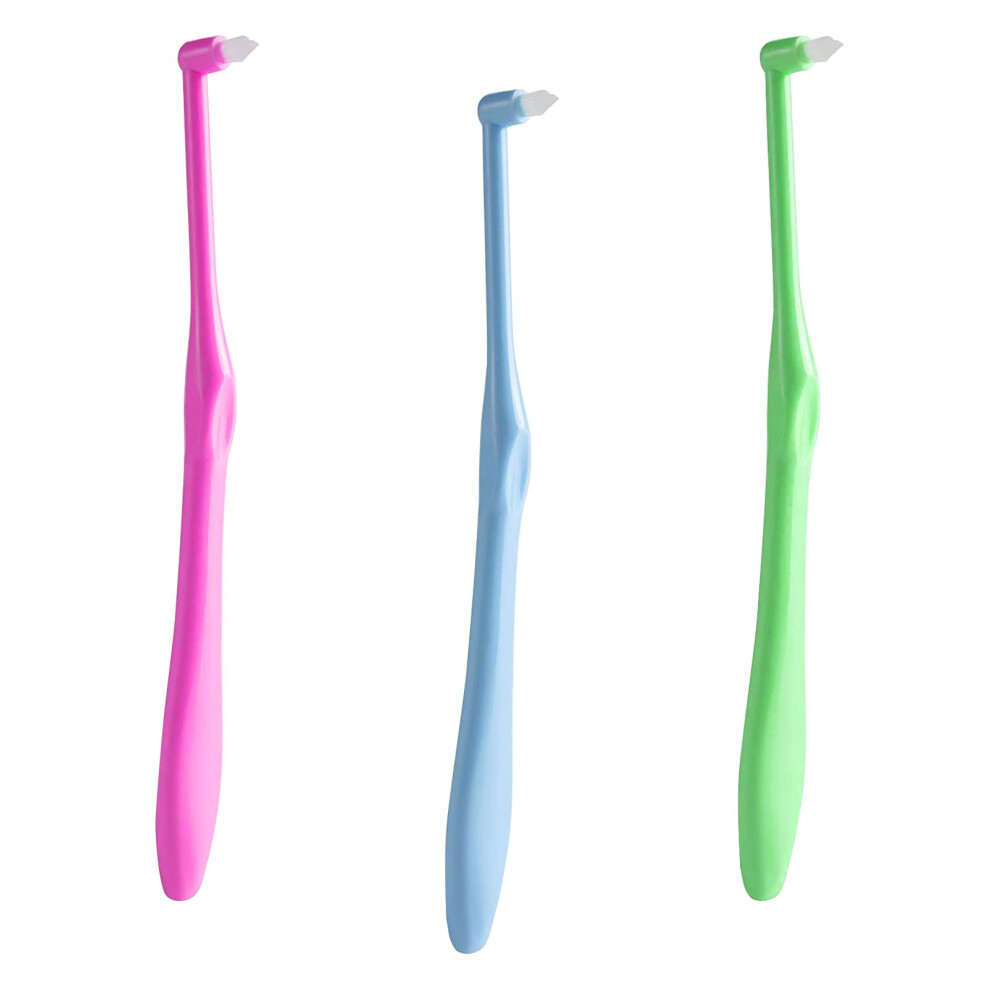 Orthodontic Toothbrush 3Piece Set for Precise Brace Cleaning and Soft Gum Care