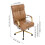 Living And Home Ergonomic High Back Office Chair with Casters, Light Brown 6
