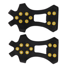 Pair 10 Stud Snow Ice Climbing Shoe Spikes Grip Cleats XL (45–48)