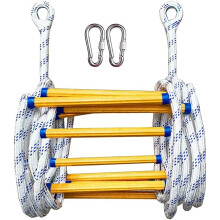 Emergency Fire Escape Ladder FlameResistant Rope Ladder With 2 Hooks, 20M, For 210 Story Homes, Portable Reusable