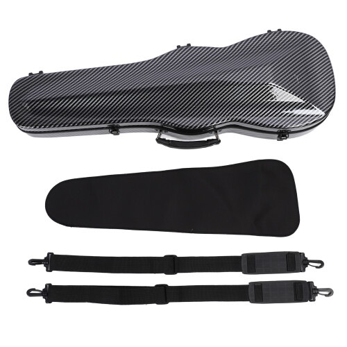 4/4 Violinenkoffer, schwarze Kohlefaser, 1