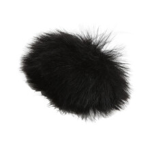 Lavalier-Mikrofon Windschutz mit Pelzüberzug 0,5 cm Schwarz Mikrofon-Schutz