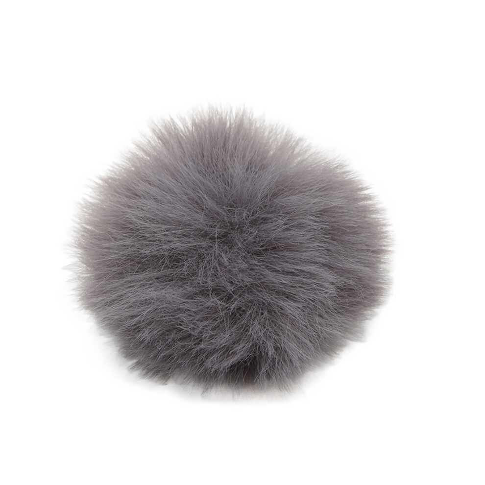 Lavalier Microphone Wind Muff Furry Windscreen Cover 0.5Cm Gray 9411376431809