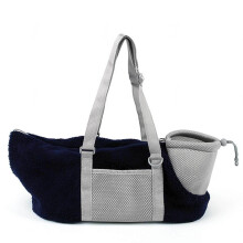 Cat Carrier Bag Portable Travel Carrier For Cats And Small Dogs With Adjustable Shoulder Strap Collapsible Blue