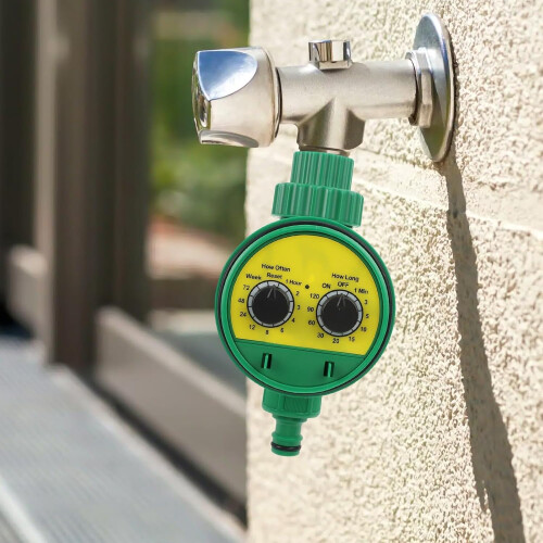 Garden Water Timer with Adjustable Watering Frequency, Programmable Hose Irrigation for Lawn and Plants 1