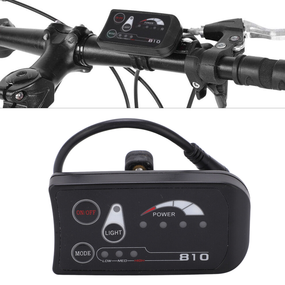 Electric Bicycle Led Display: S810 Model 36V/48V With Waterproof Interface 4981376432687