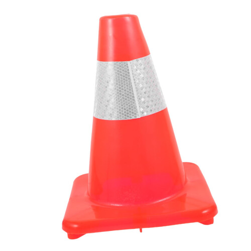 Traffic Cone Reflective Driveway Safety Cone for Training and Traffic Control  Visibility Durable Plastic
