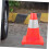 Traffic Cone Reflective Driveway Safety Cone for Training and Traffic Control  Visibility Durable Plastic 4