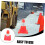 Traffic Cone Reflective Driveway Safety Cone for Training and Traffic Control  Visibility Durable Plastic 2