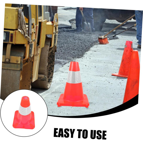 Traffic Cone Reflective Driveway Safety Cone for Training and Traffic Control  Visibility Durable Plastic 1