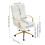 Living And Home Ergonomic High Back Office Chair with Casters, Beige-white 6