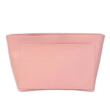 Ritssluiting voor dames, duurzame stoffen handtasorganizer met meerdere vakken, ruimtebesparend ontwerp met buitenvak en bekerhouder.