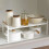 Space-Saving Storage Rack for Kitchen Cabinet, Adjustable Expandable Shelf with Stackable Rust Resistant Design, Durable Non Slip Heavy Duty Iron 4
